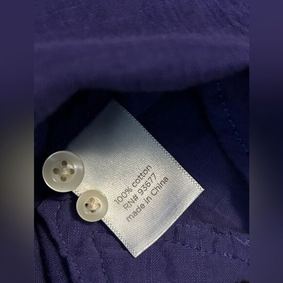 JC Penney Long Sleeve Button Down shirt violet purple Size Small NWT - Picture 9 of 10